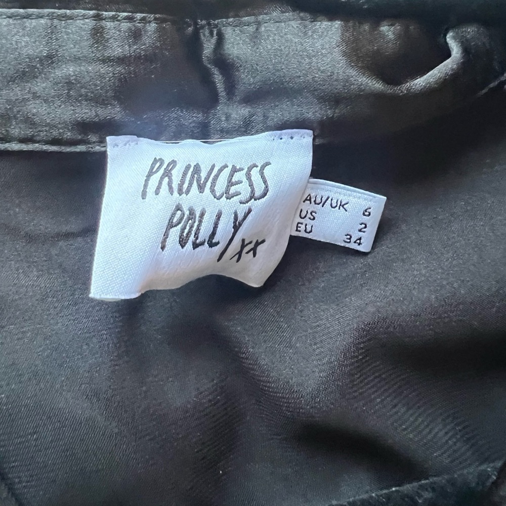 Princess Polly 90210 Black Satin Dress - Picture 7 of 10